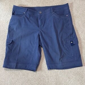 KUHL Splash Outdoor Cargo Hiking Shorts Medium Blue Women's 20W